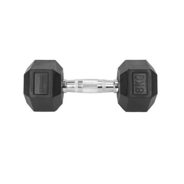 Комплект гантелей обрезиненных, 1-10 кг