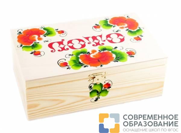 Лото в шкатулке, подарочное, светлое с замочком