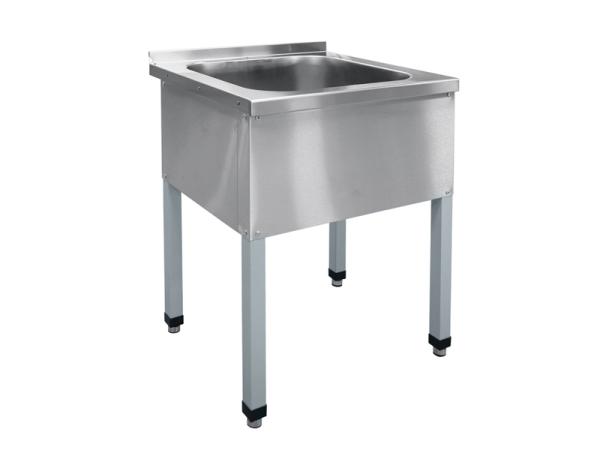 Ванна моечная, 1 секция, краш.каркас, 635х600х860 мм