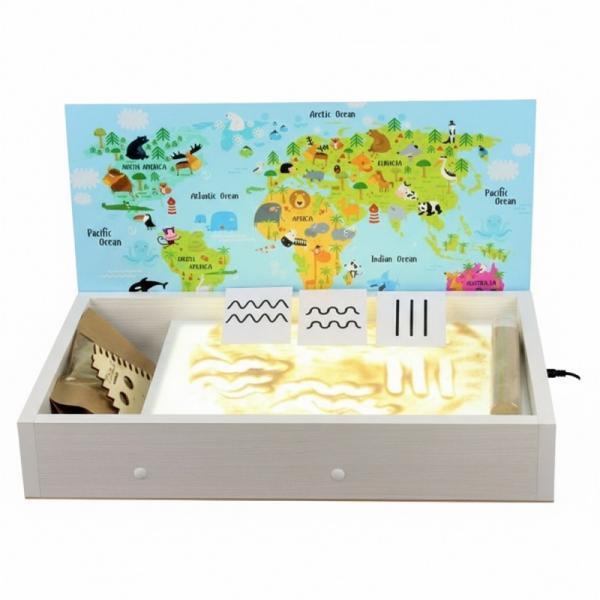 Планшет для рисования песком "Магия песка" (крышка Глобус)