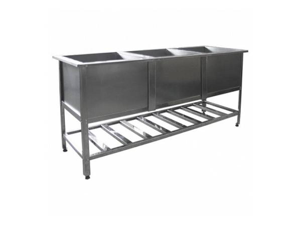 Ванна моечная, серия СТАНДАРТ, трехсекционная