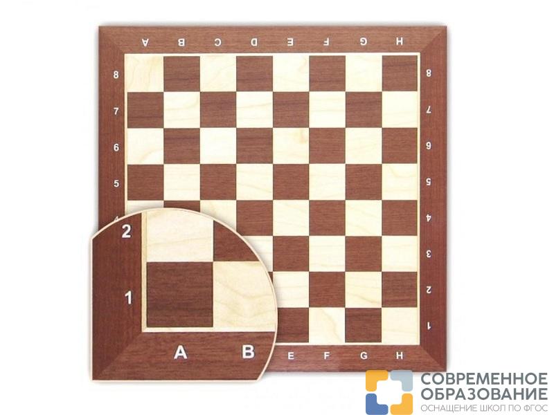 Доска шахматная цельная деревянная 48 см