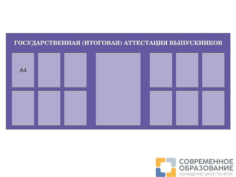 Стенд Аттестация выпускников