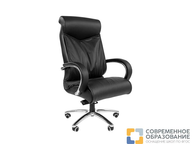 Кресло CHAIRMAN (экокожа, хром.каркас), цвет белый