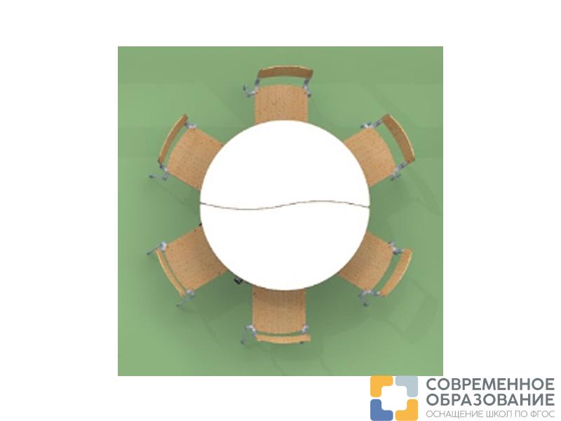 Стол ученический трансформер "Полукруглый" Лайн