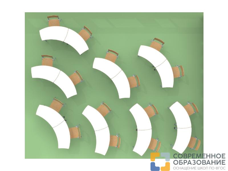 Стол ученический трансформер "Ромашка Л" Лайн