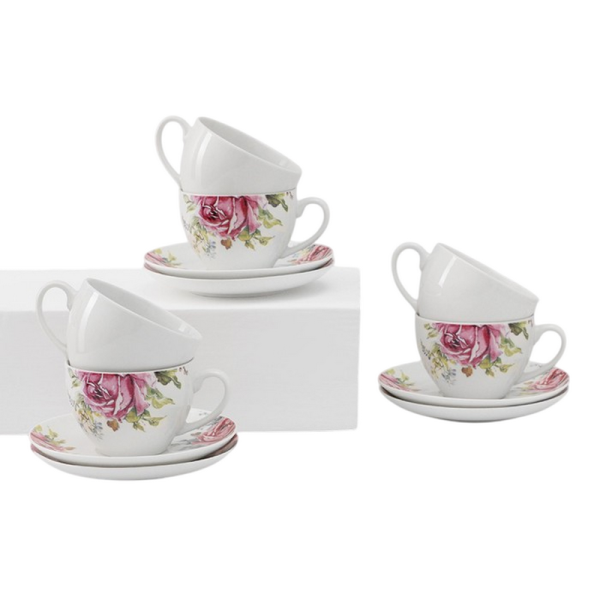 Набор чайный "Роза", 12 предметов