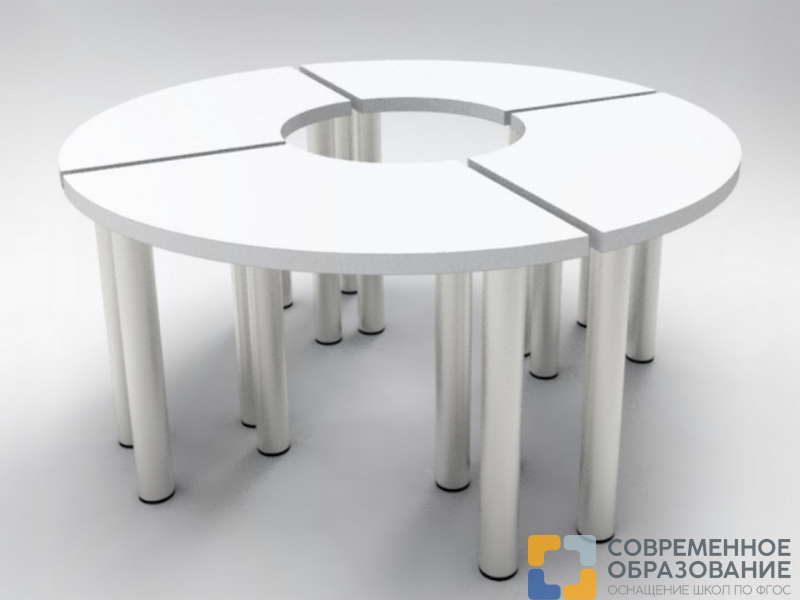 Стол круглый модульный