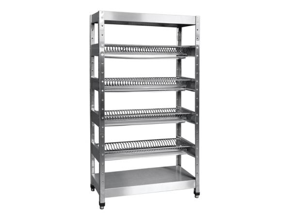 Стеллаж для сушки на 140 тарелок, нерж.ст., 1000х415х1725 мм