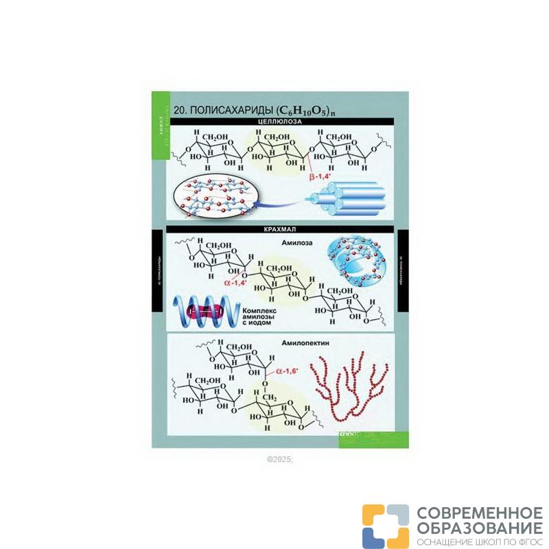Таблицы "Химия 10-11 класс" (20 табл.)