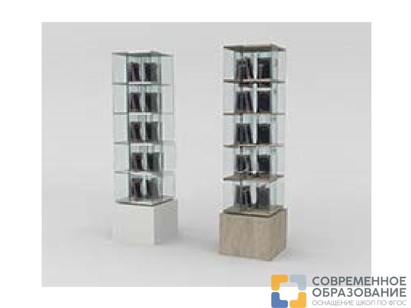 Витрина вращающаяся 5 уровней 450х450х1900