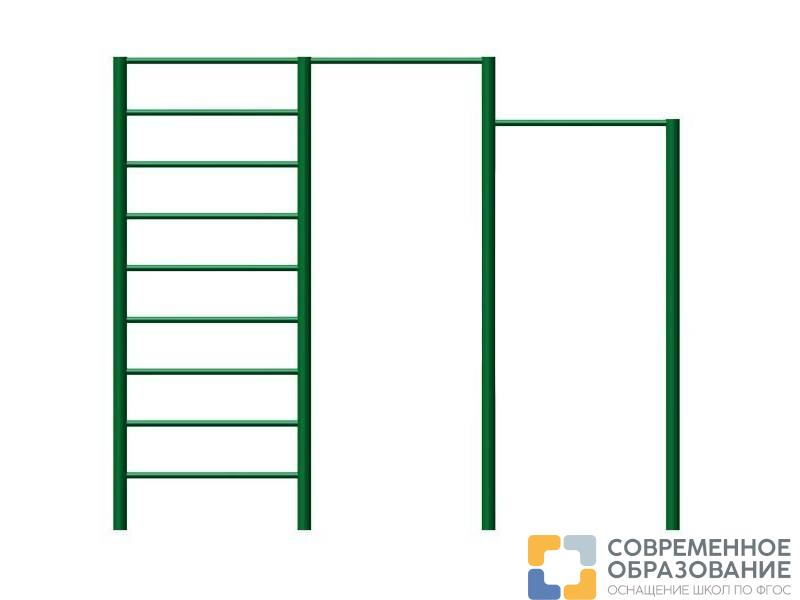 Шведская стенка и два турника (металл)