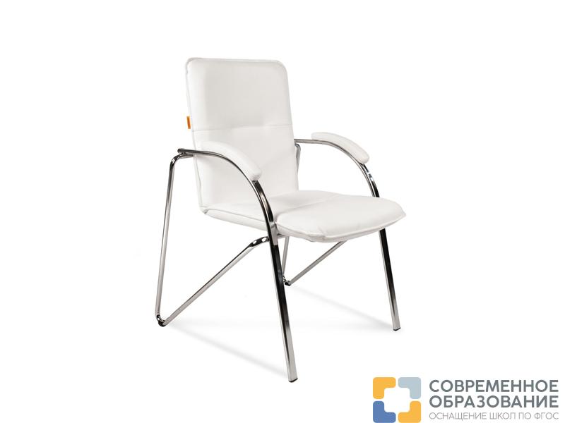 Кресло CHAIRMAN (экокожа, хром.каркас), цвет коричневый