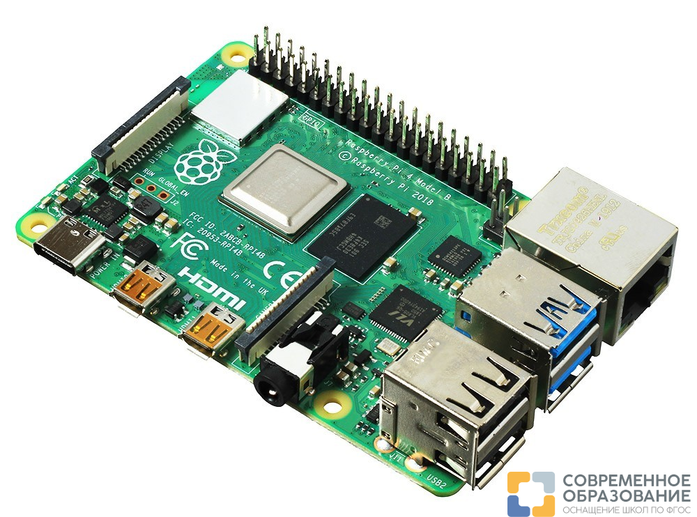Микрокомпьютер Raspberry Pi 4 Model B 4Гб
