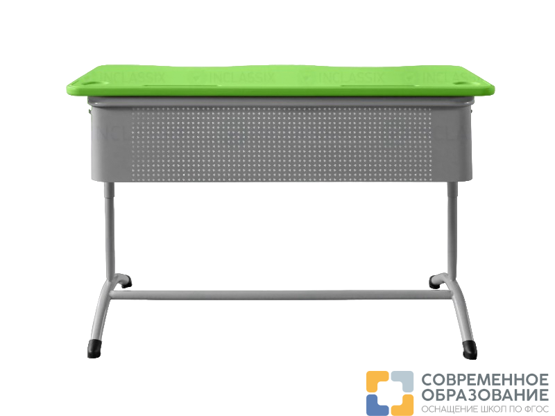 Школьный двухместный стол с перфорированным экраном ШСТ14