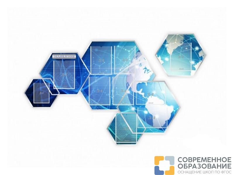 Информация, резной стенд из 2-х частей