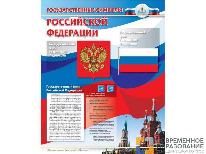 Плакат звуковой Государственные Символы, для детей с ОВЗ