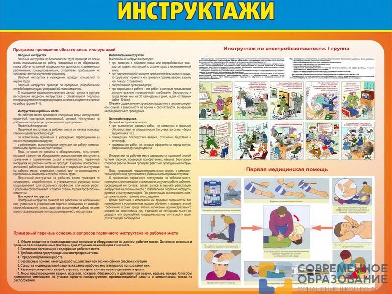 Стенд Инструктажи