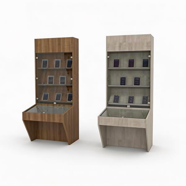 Витрина застекленная на замке 3 полки 800х700(255)х2140(750)