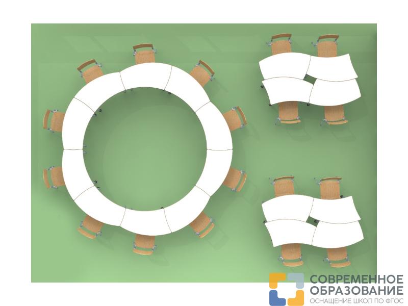 Стол ученический трансформер "Ромашка Л" Лайн