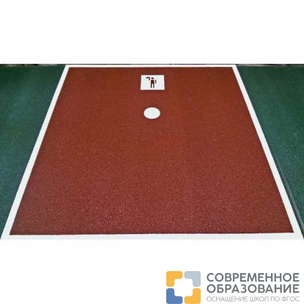 Помост для гиревого спорта, с разметкой