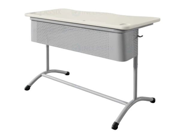 Школьный двухместный стол с перфорированным экраном ШСТ14