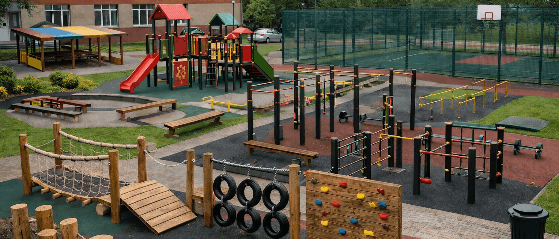 Уличное оборудование для школ